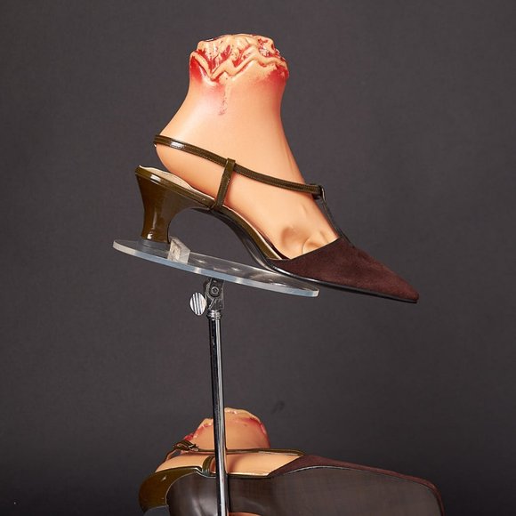 1970s Ro-Man Mod Suede Slingback Heels - Picture 6 of 7